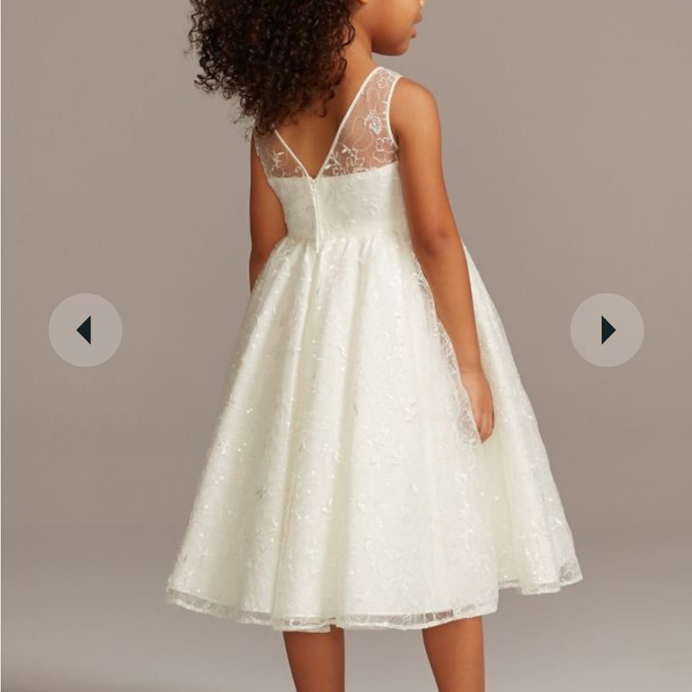 Ivory Communion or Flower Girl Dress. NWT David’s Bridal